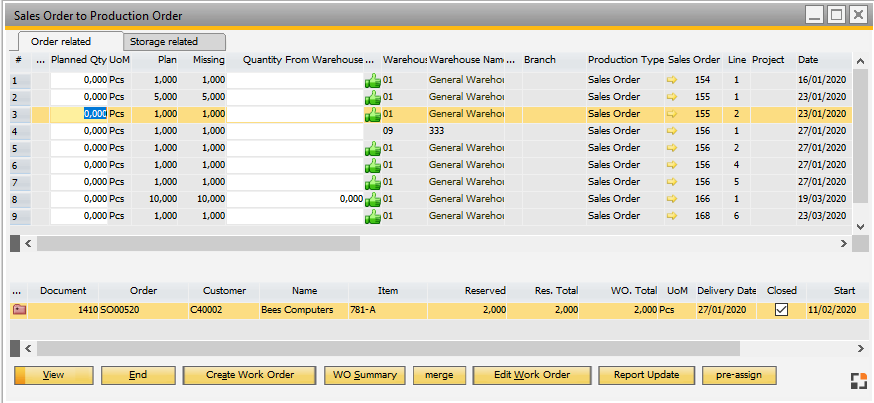 salesorder2workorder