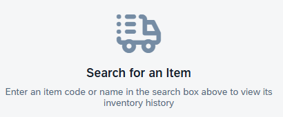 Empty state — Search for an Item Empty state — Search for an Item