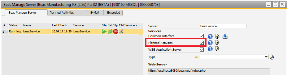 beas manage server_05_plannedactivity