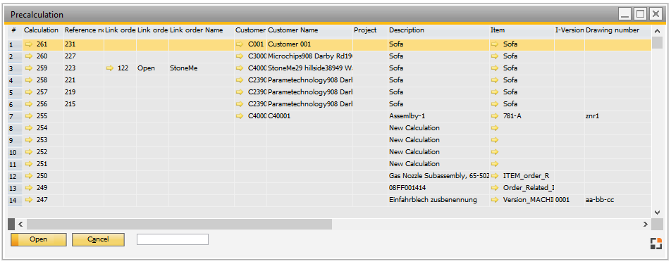 Precalculation_browse_SAPStyle