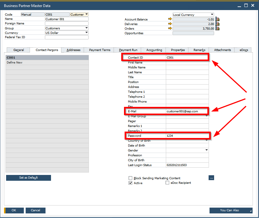 SAPB1_BP_Contacts