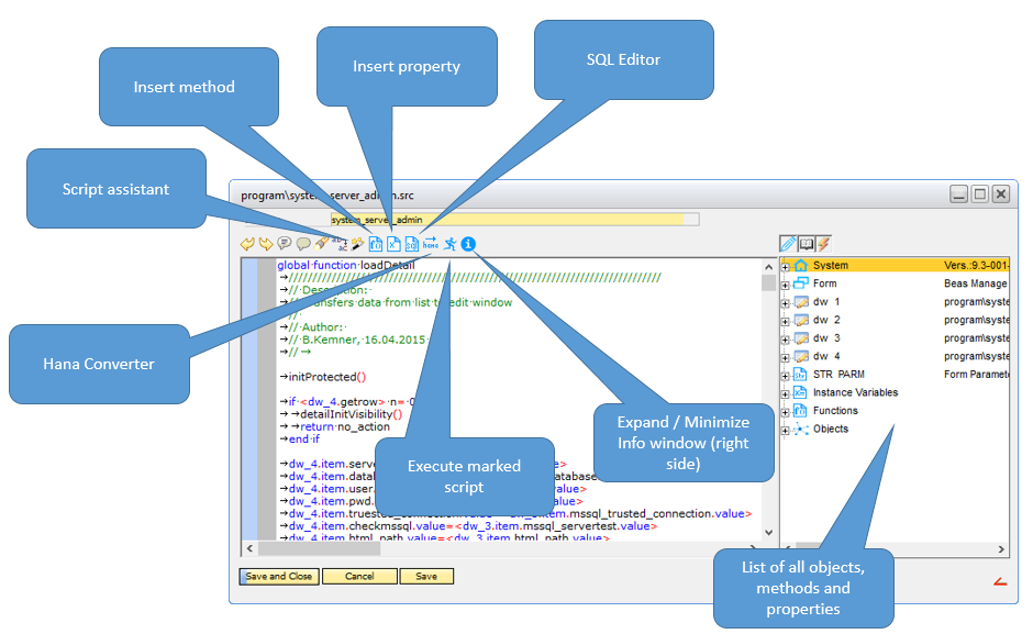 beas script editor