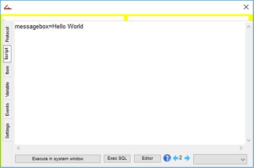 Debugger Script Tab