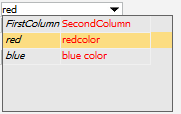dropdownformatstring